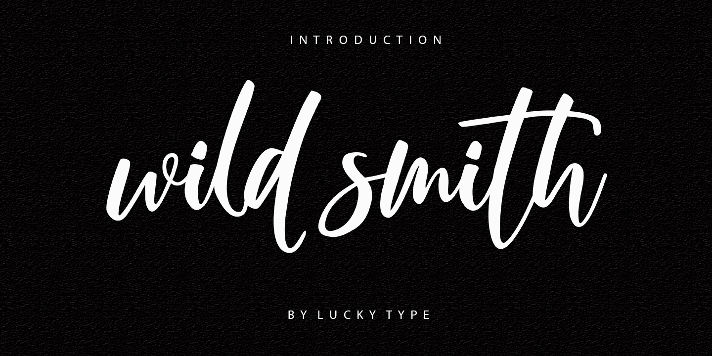 Beispiel einer Wild Smith-Schriftart